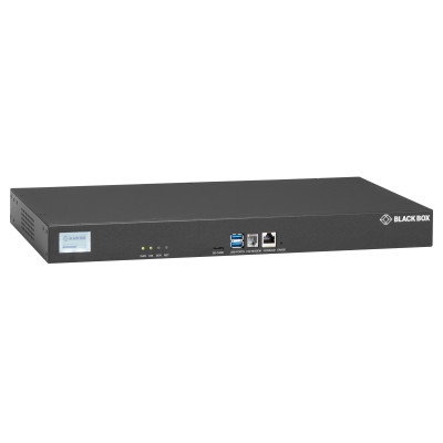 Black Box LES1748A-R2 Console Server with POTS Modem, 48 RJ-45 RS-232, 2 10/100/1000-Mbps Ethernet/SFP fiber ports